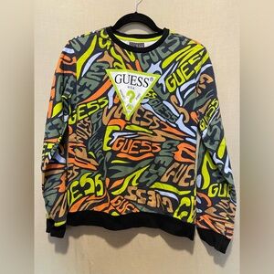 GUESS Youth Logo Print Crewneck Sweatshirt – Size 16 YOUTH / KIDS.